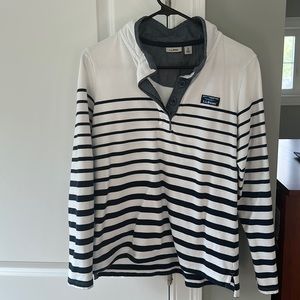 LL Bean Striped Sweater Size Medium
